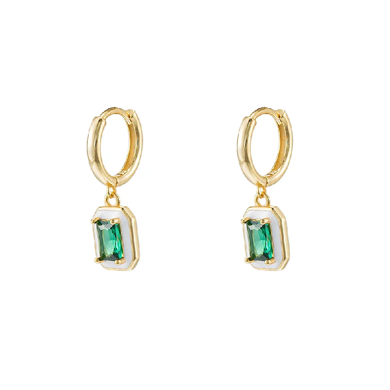 18ct Gold Plated Emerald