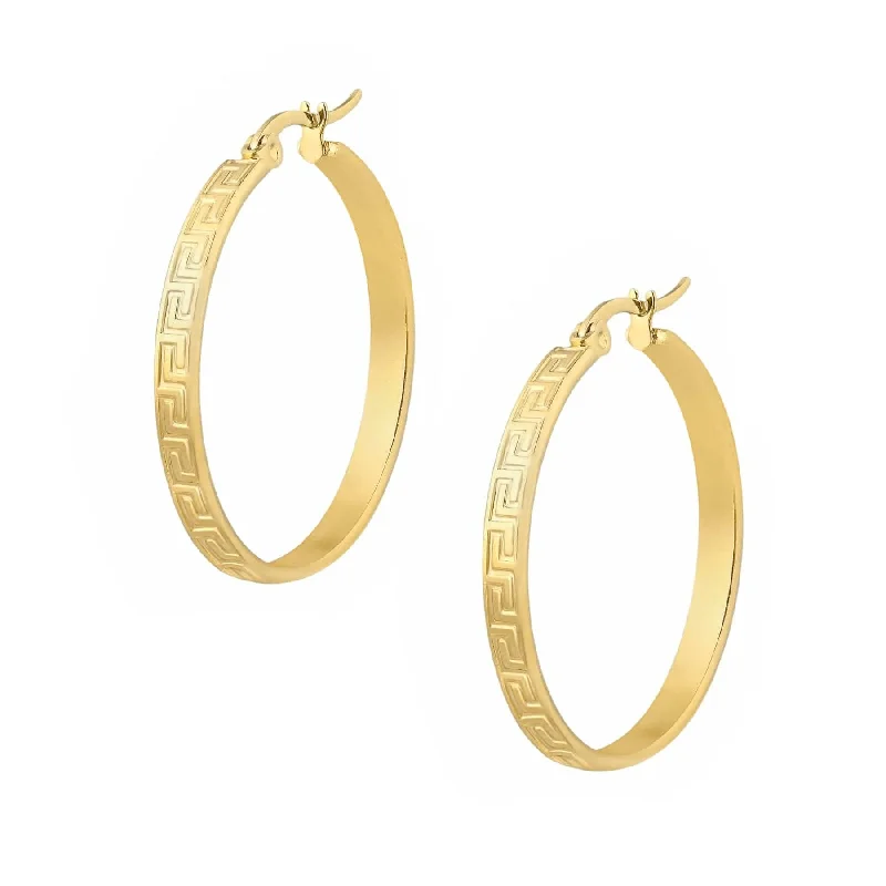 Magnetic Closure Drop Earrings for Easy -Morocco Hoop Earrings