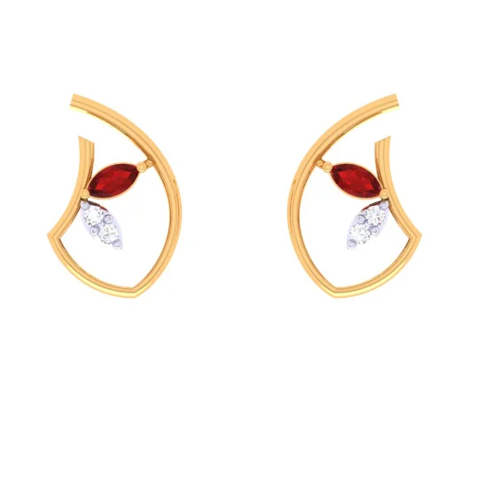 Magnetic Closure Drop Earrings for Easy -22KT Gold Earring With The Elegance Of Its Kind