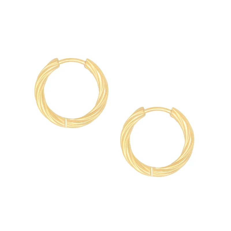 Drop Earrings for Office Wear -Geneva Hoop Earrings