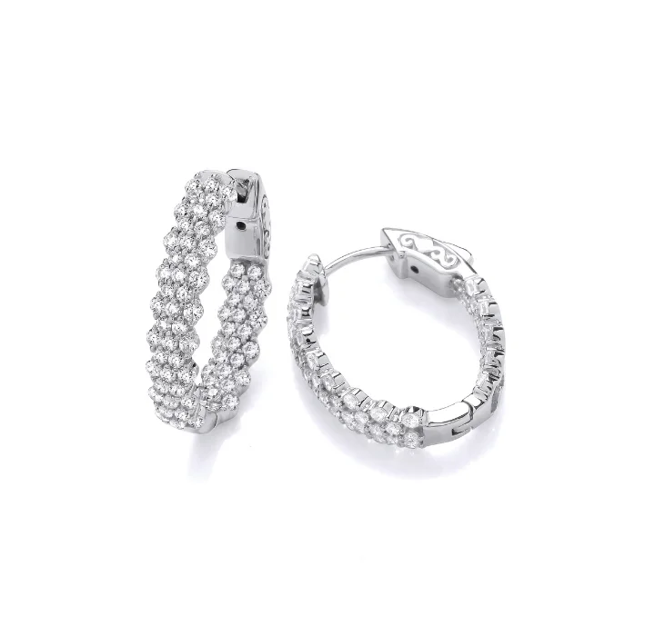 Drop Earrings for Festival Style -The Glitz and Glamour Hoop Earrings