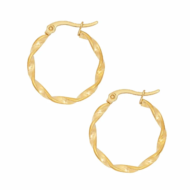 Push Back Drop Earrings for Convenience -Ophelia Hoop Earrings