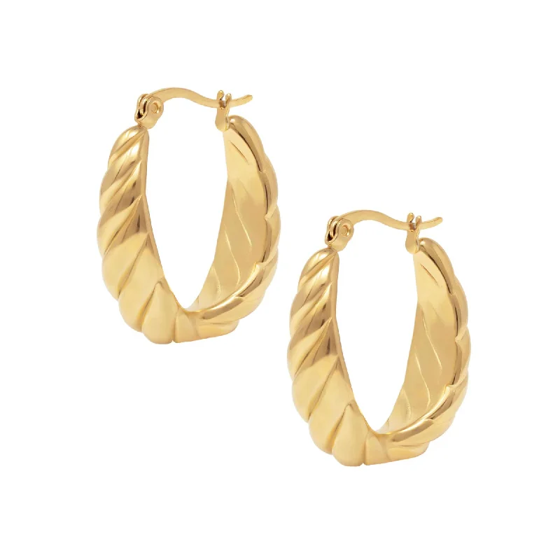 Short Drop Earrings for Subtle -Honey Hoop Earrings