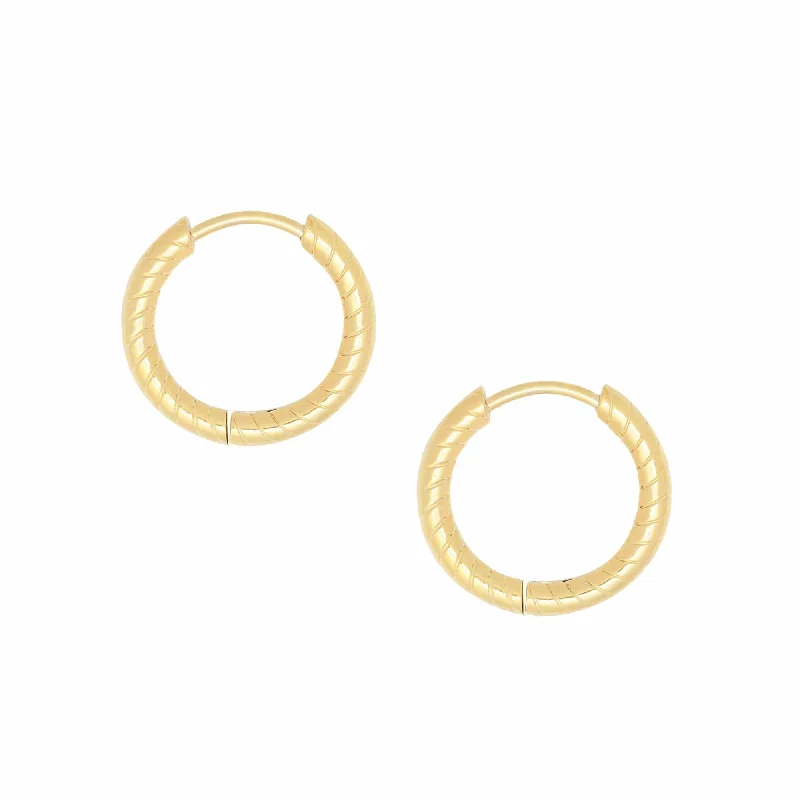 Drop Earrings for Casual Outfit -Daze Hoop Earrings