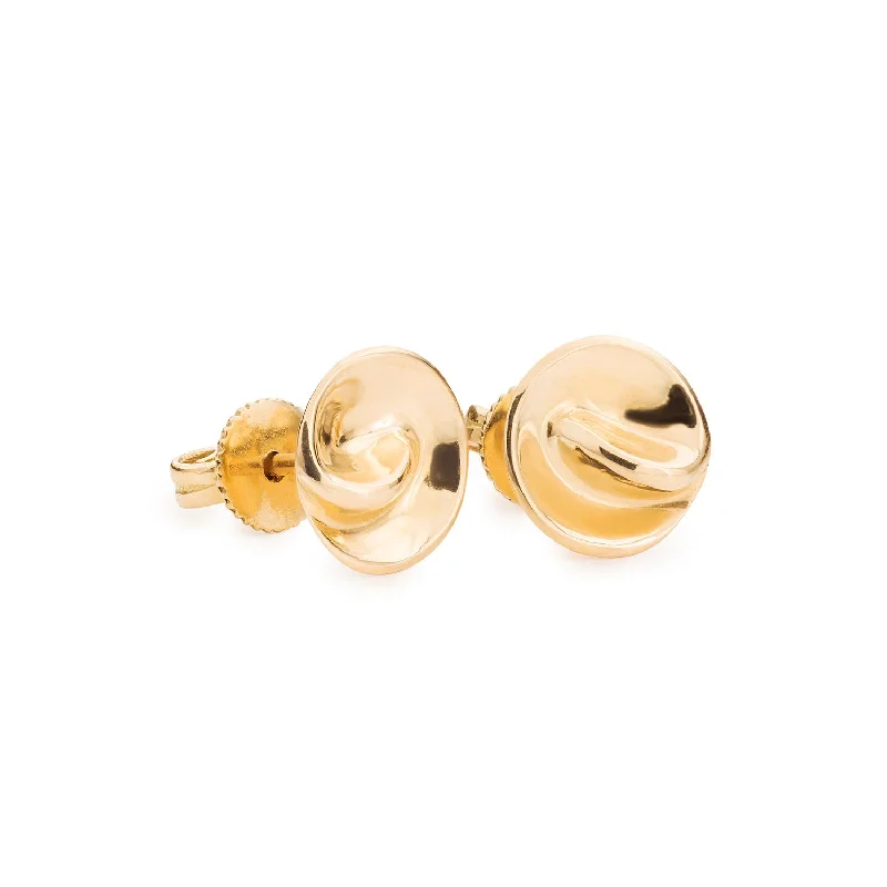 Hoop earrings with pearl accents for a chic and classic style-Seeds 02 18K Gold Earrings