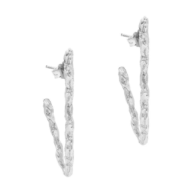 Best hoop earrings with multi-colored gemstones for a vibrant and lively touch-The Ivi Silver Earrings