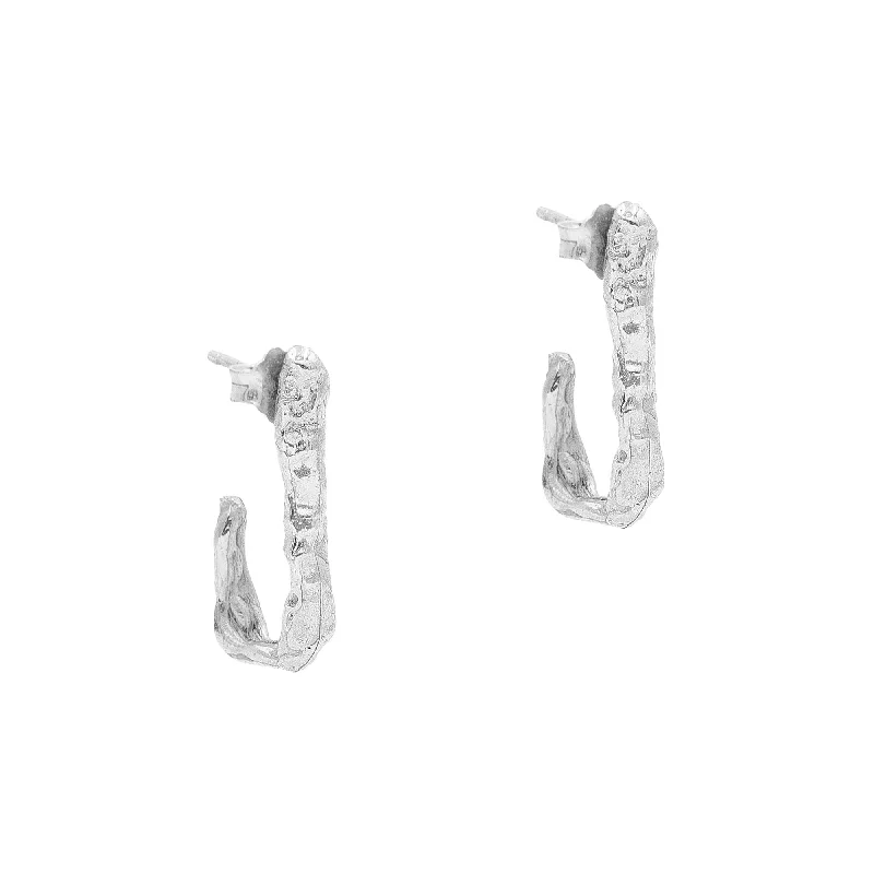 Best hoop earrings with gold-plated finishes for an affordable luxury vibe-The Thalia Silver Earrings