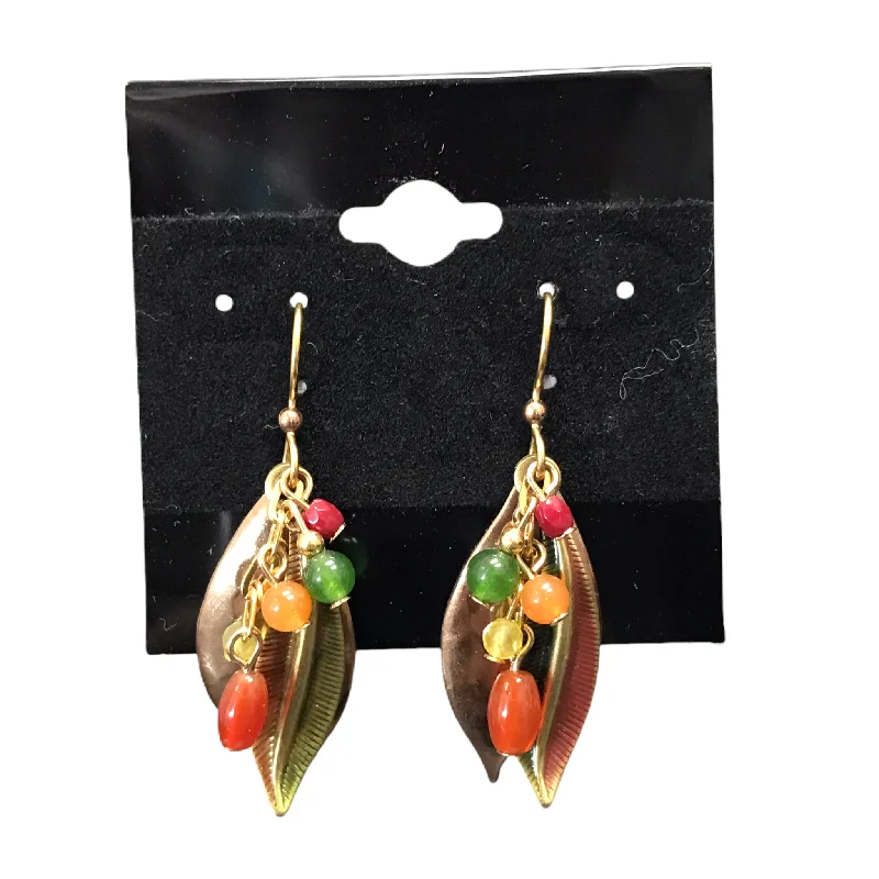 Best hoop earrings with enamel details for a colorful and modern look-Earrings Dangle/drop