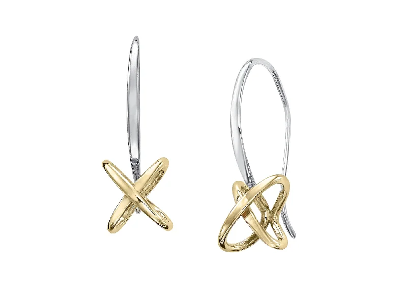 Hoop earrings with rhinestone-studded rims for a glamorous touch-Kiss Earrings