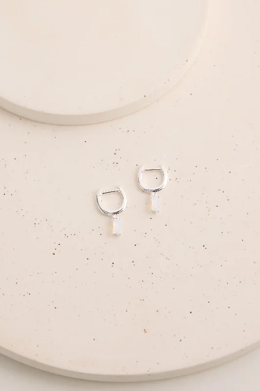 Hoop earrings with cut-out designs for a creative and lightweight effect-Suri Earrings Silver