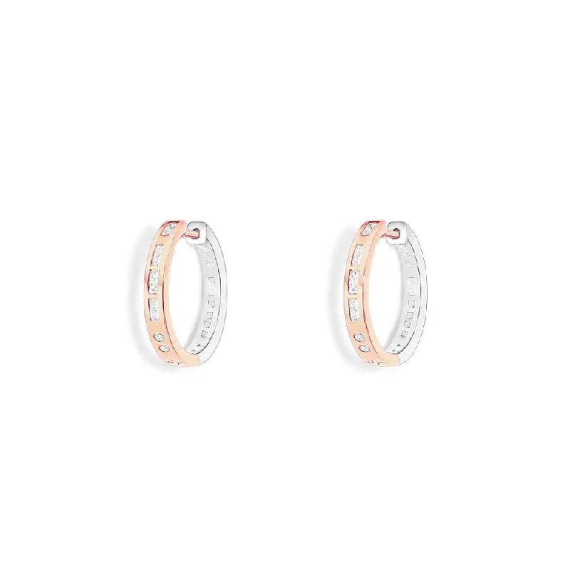 Best hoop earrings with smooth ceramic finishes for a polished, clean style-TOI MOI Morse Code Hoop Earrings