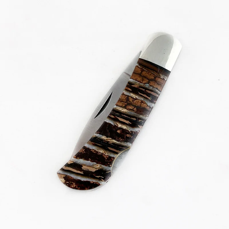 Unique necklaces and pendants with artistic shapes for a creative, one-of-a-kind design-Wooly Mammoth Tooth Pocketknife