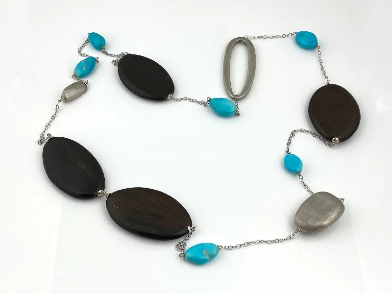 Trendy necklaces and pendants with statement pieces for a bold fashion statement-Sleeping Beauty Turquoise Necklace