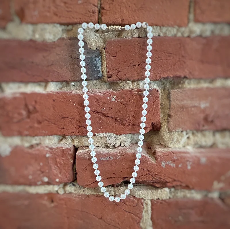 Necklaces and pendants with lock and key designs for a symbolic gesture-Akoya Pearl Necklace