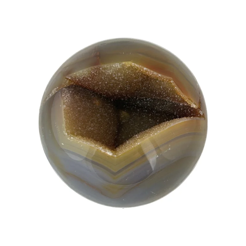 Best necklaces and pendants with rose gold for a warm and romantic appeal-Carved Agate Sphere