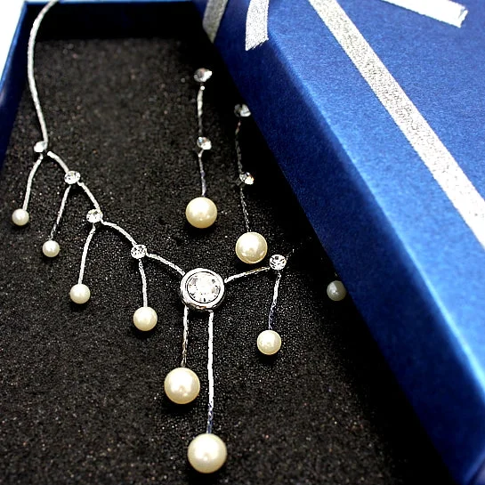 Unique necklaces and pendants with tree of life motifs for nature-inspired elegance-Birthday Gift Ideas For Girlfriend Pearl Tassel Necklace Set