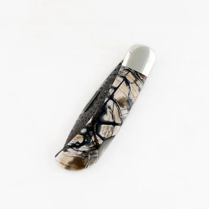 Necklaces and pendants with zodiac constellation designs for an astrological touch-Wooly Mammoth Tusk Pocketknife