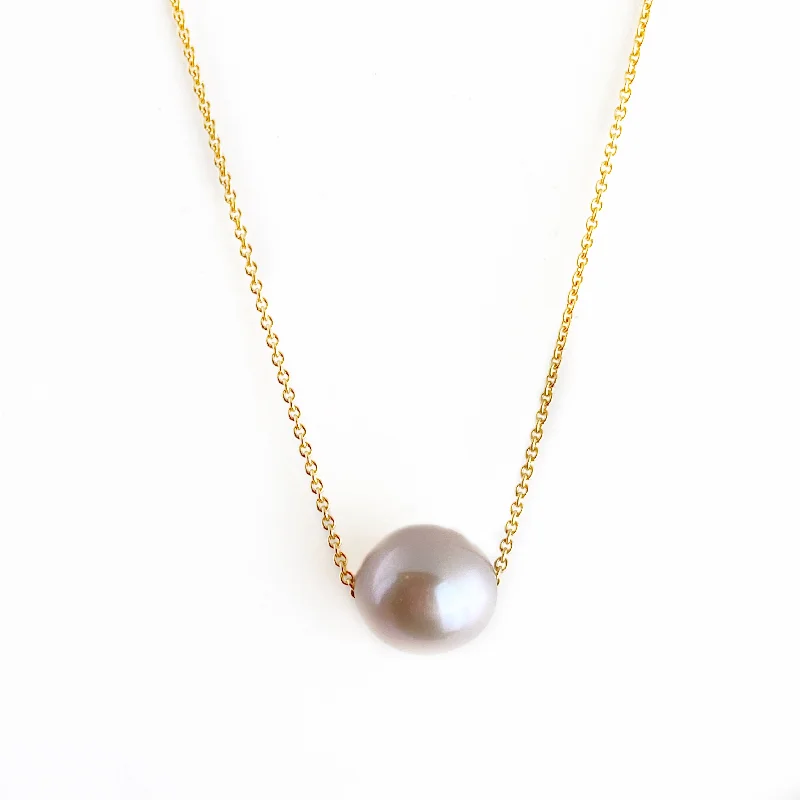 Best necklaces and pendants with floral designs for a feminine and elegant feel-Floating South Sea Pearl