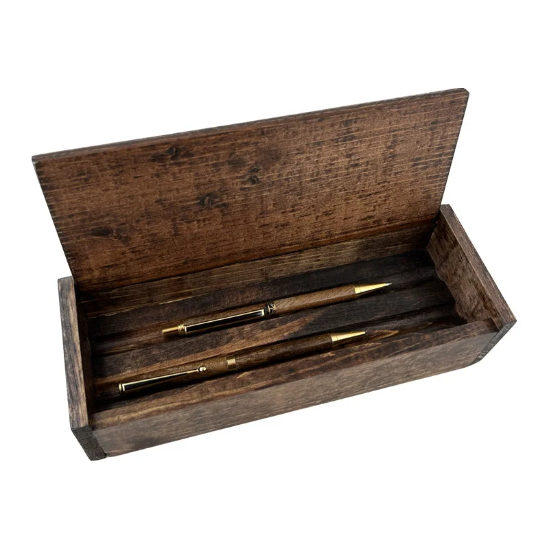 Beautiful necklaces and pendants with diamond-encrusted designs for maximum sparkle-Monkey Pod Wood Pen + Pencil Set