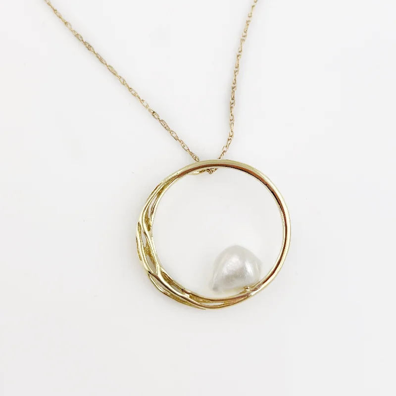 Beautiful necklaces and pendants with natural stones for an earthy, organic vibe-Natural Tennessee River Pearl Pendant Necklace