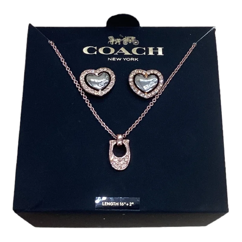 Best necklaces and pendants with heart-shaped lockets for a sentimental keepsake-Necklace Designer Coach, Size 02 Piece Set