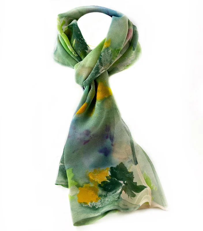 Unique necklaces and pendants with artistic shapes for a creative, one-of-a-kind design-Silk Georgette Scarf