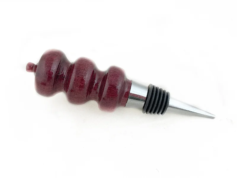 Best necklaces and pendants with matching earrings for a coordinated, elegant look-Purpleheart Wood Wine Bottle Stopper