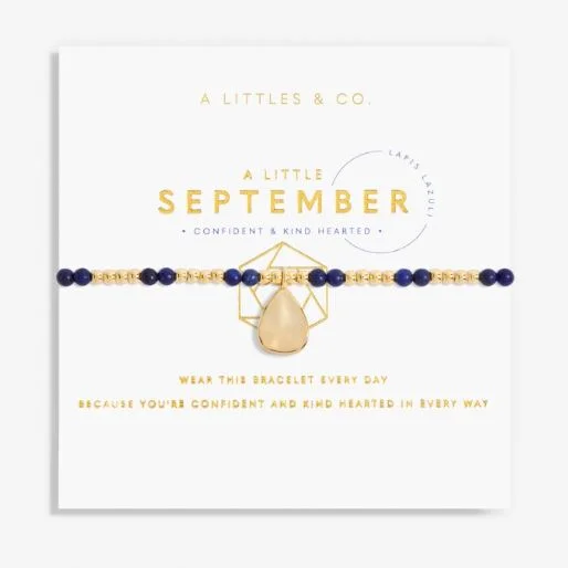 Best bangle bracelets with pearls and crystals for a glamorous and sophisticated look-A Little September Lapis Lazuli Birthstone Bracelet