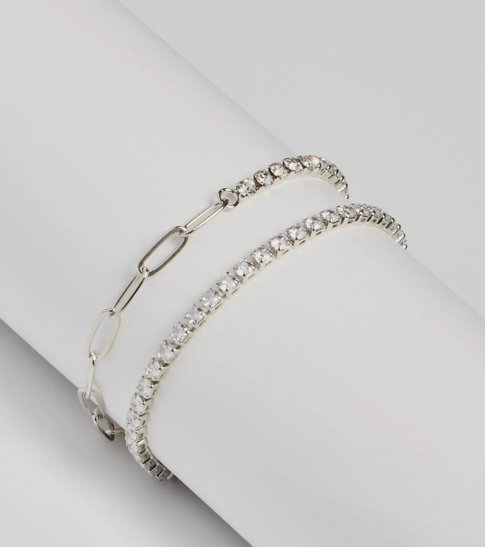 Stackable bangle bracelets with customizable charms for a personalized collection-All The Luxe Two-Pack Bracelet Set