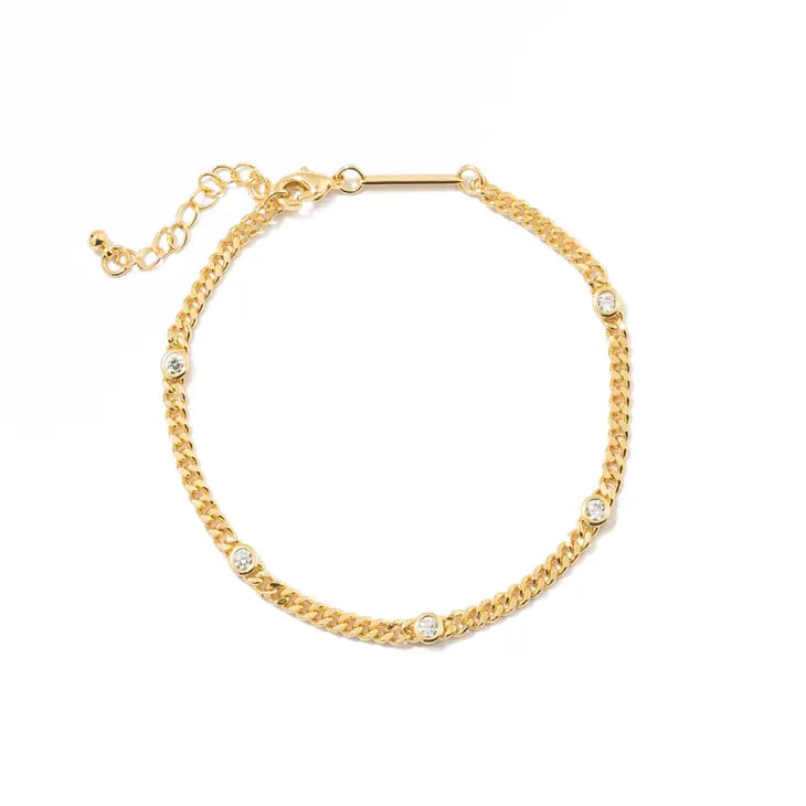 Classic bangle bracelets with pearl embellishments for a feminine and classic touch-CZ I Love Bracelet