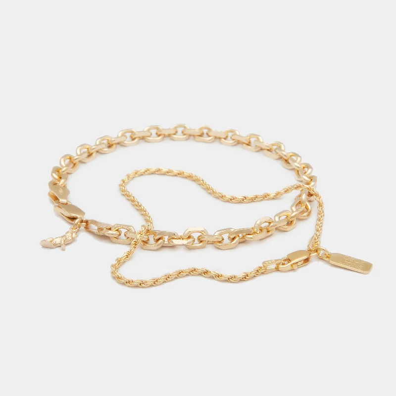 Best bangle bracelets with Swarovski crystals for a touch of sparkle and elegance-Diamond Cut Bracelet Stack in Gold for Him