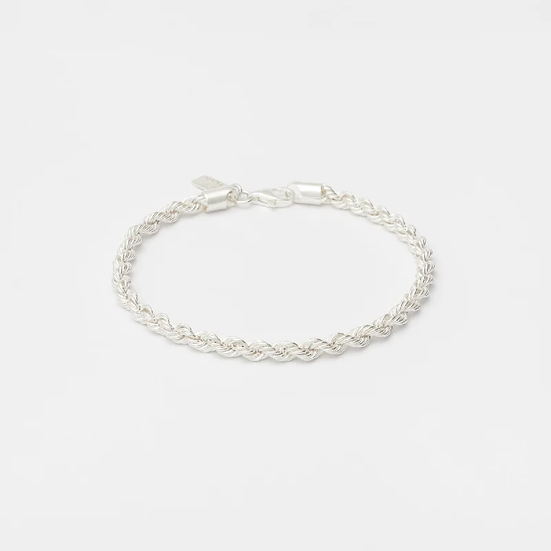 Best bangle bracelets with sapphire stones for an elegant and rich pop of color-Eternal Link Bracelet in Silver for Him