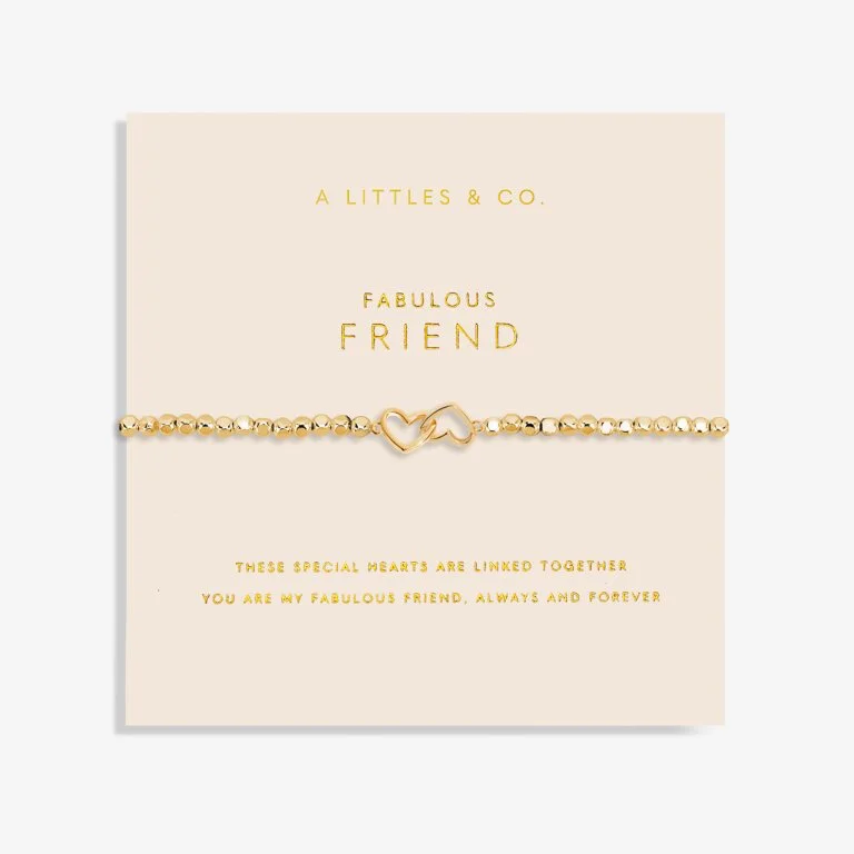 Elegant bangle bracelets with diamond-cut designs for added sparkle and elegance-‘Fabulous Friend' Bracelet in Gold-Tone Plating