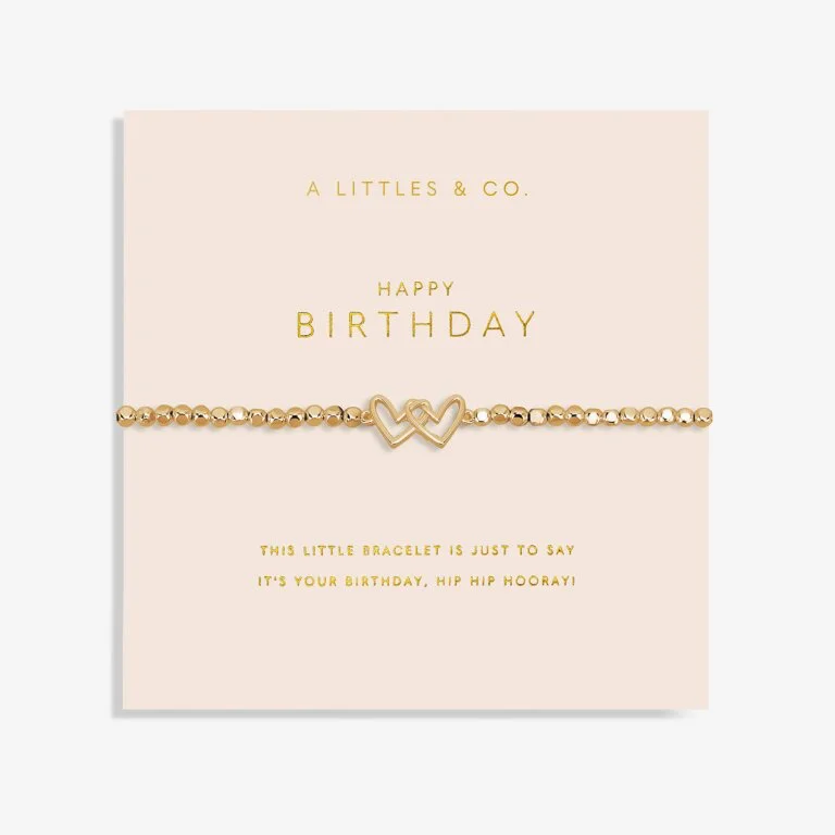 Colorful bangle bracelets with enamel details for a playful and youthful style-A Little ‘Happy Birthday' Bracelet in Gold-Tone Plating