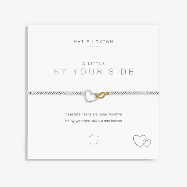 Classic bangle bracelets with pearl embellishments for a feminine and classic touch-Katie Loxton By your Side Silver Bracelet