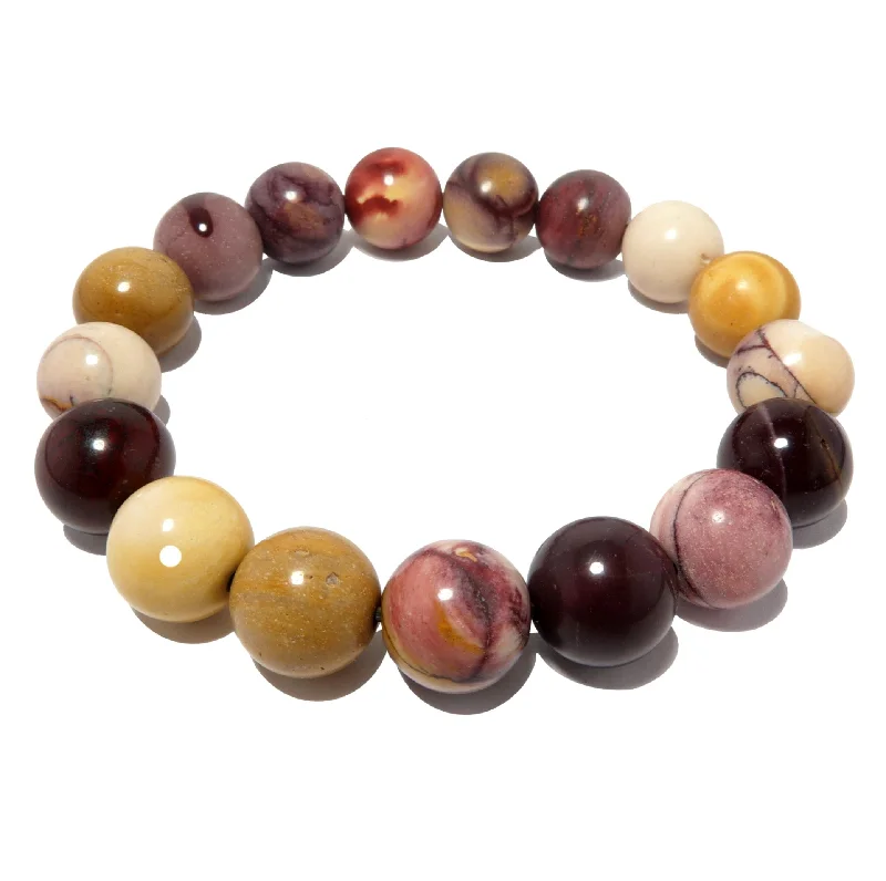 Best bangle bracelets with adjustable sizes for a comfortable and perfect fit-Mookaite Jasper Bracelet Colorful Crystal Carnival