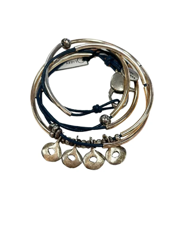 Simple gold bangle bracelets with smooth finishes for a classic and elegant style-Quartet Wrap Bracelet/Necklace