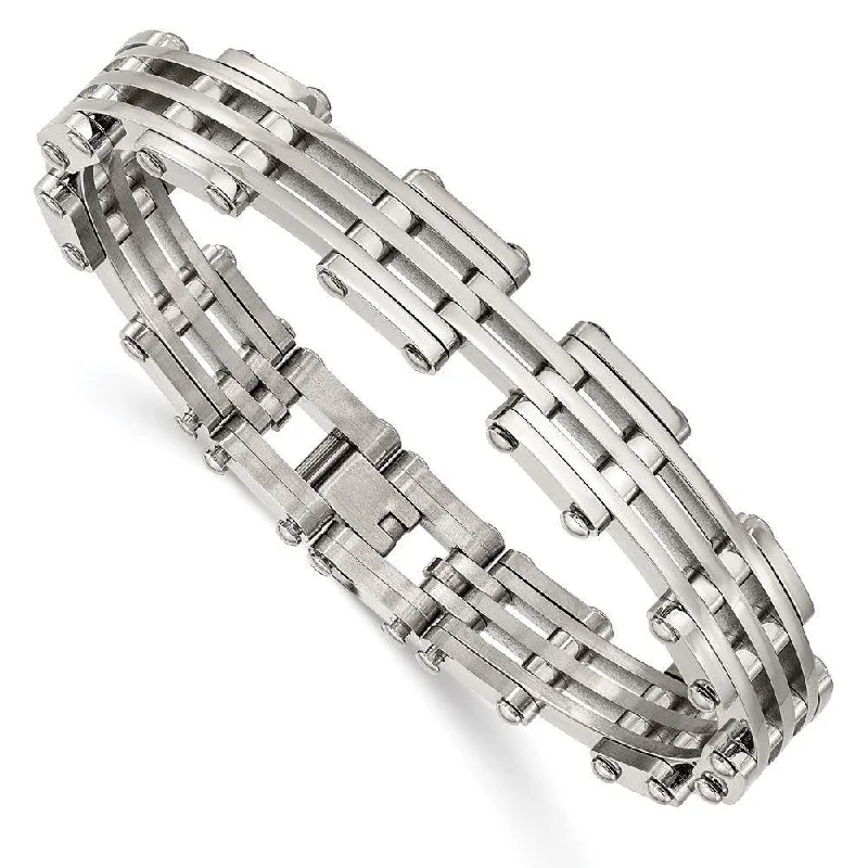 Vintage-inspired bangle bracelets with antique finishes for a retro, nostalgic style-Stainless Steel Polished Bracelet