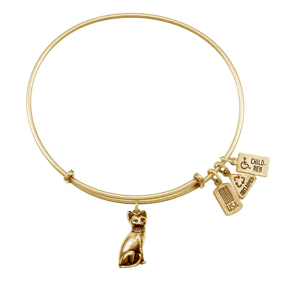 Best bangle bracelets for women with elegant gold designs for every occasion-Wind and Fire Cat Bracelet