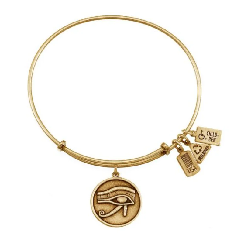 Best bangle bracelets with hand-crafted details for a unique and artisanal touch-Wind and Fire "Eye of Horus" Bracelet