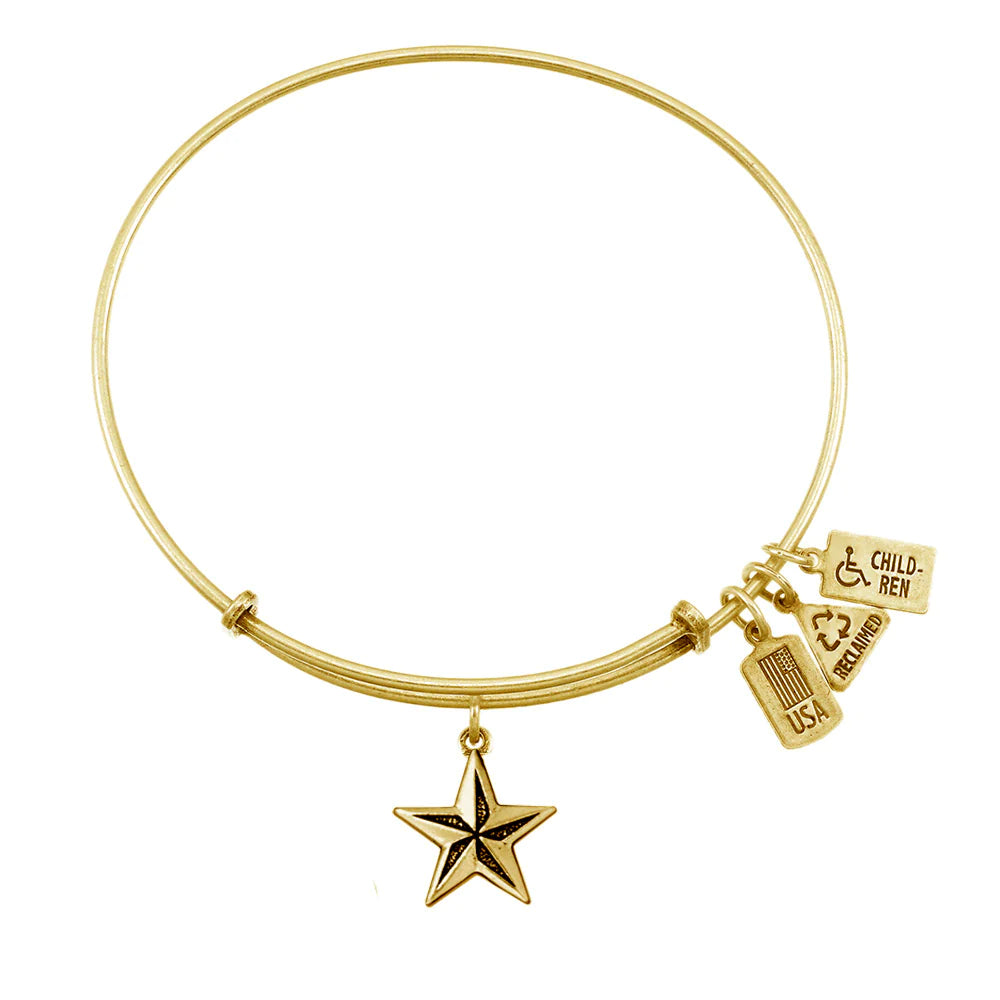 Best bangle bracelets with cubic zirconia for a dazzling and affordable alternative to diamonds-Wind and Fire Nautical Star Bracelet