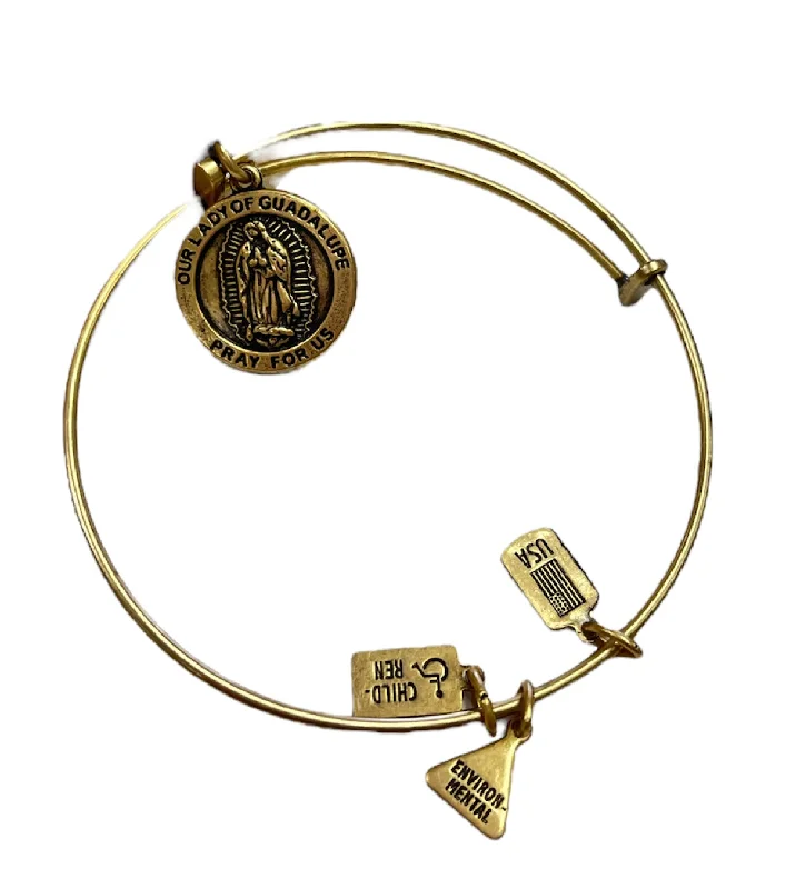 Best bangle bracelets with gold-filled material for an affordable luxury option-Wind and Fire "Nuestra Senora de Guadalupe" Bracelet