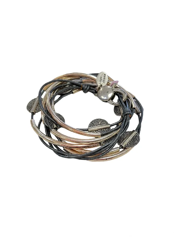 Bangle bracelets with polished marble inlays for a chic and trendy appearance-Mini Hammered Disc Wrap Bracelet/Necklace